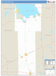Mille Lacs Wall Map Basic Style